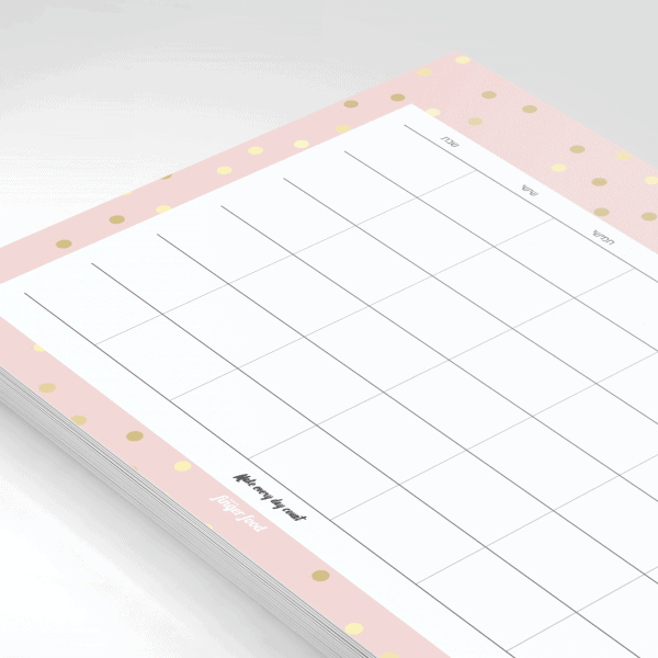 פלאנר תכנון חודשי 2021 - דגם Royal Pink
